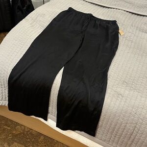 Black Women's Silk Pants